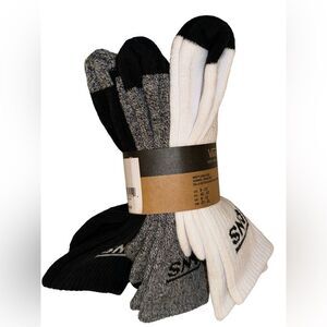 VANS MEN’S SOCKS VARIETY PACK OF THREE IN THREE DIFFERENT COLORS CREW HEIGHT NWT